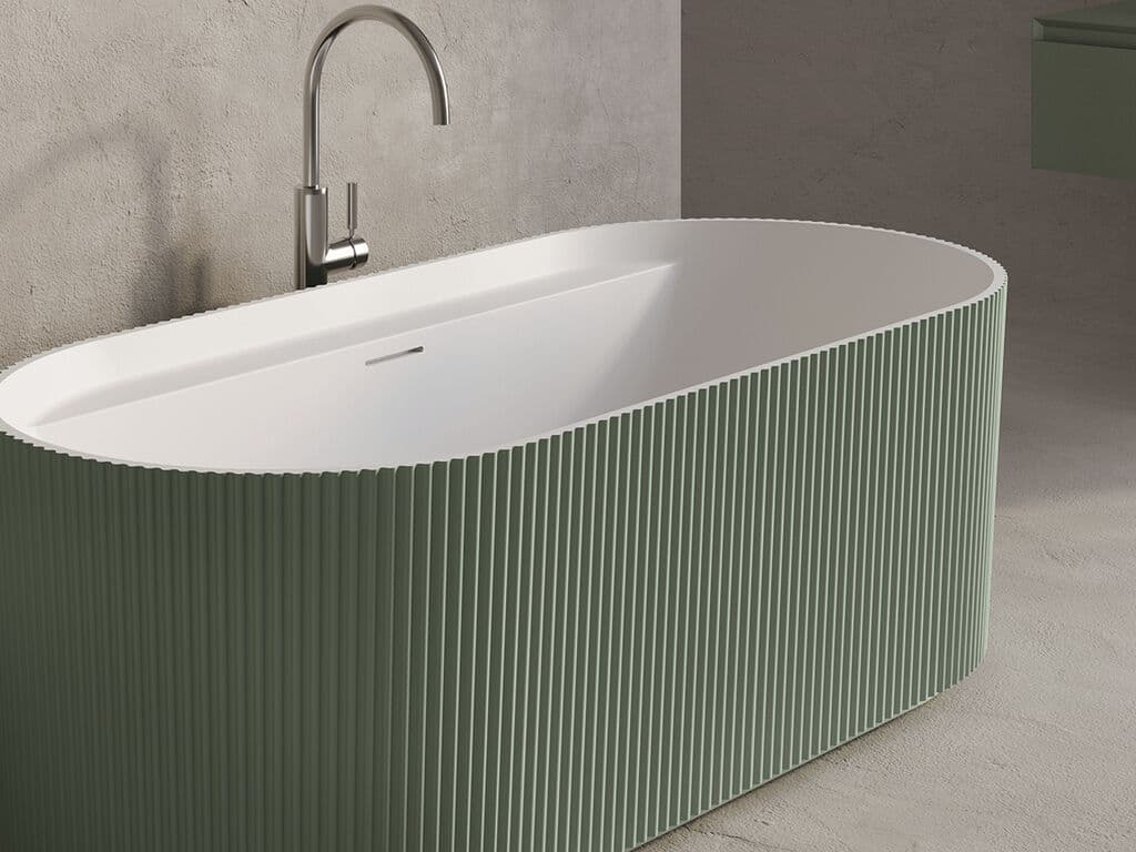 Baignoire Olympia cannelée design
